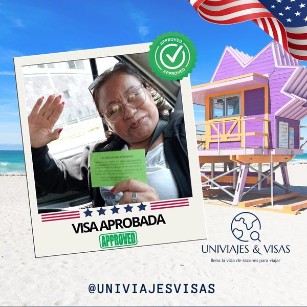 Señora con visa aprobada